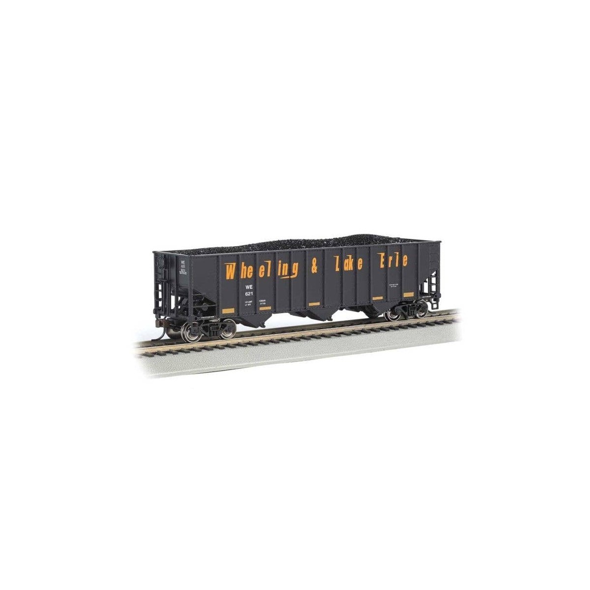 Bethlehem Steel 3-Bay 100-Ton Open Hopper - Ready to Run - Silver Series(R) -- Wheeling & La, HO, Bachmann Industries 18734