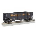 Bethlehem Steel 3-Bay 100-Ton Open Hopper - Ready to Run - Silver Series(R) -- Wheeling & La, HO, Bachmann Industries 18734