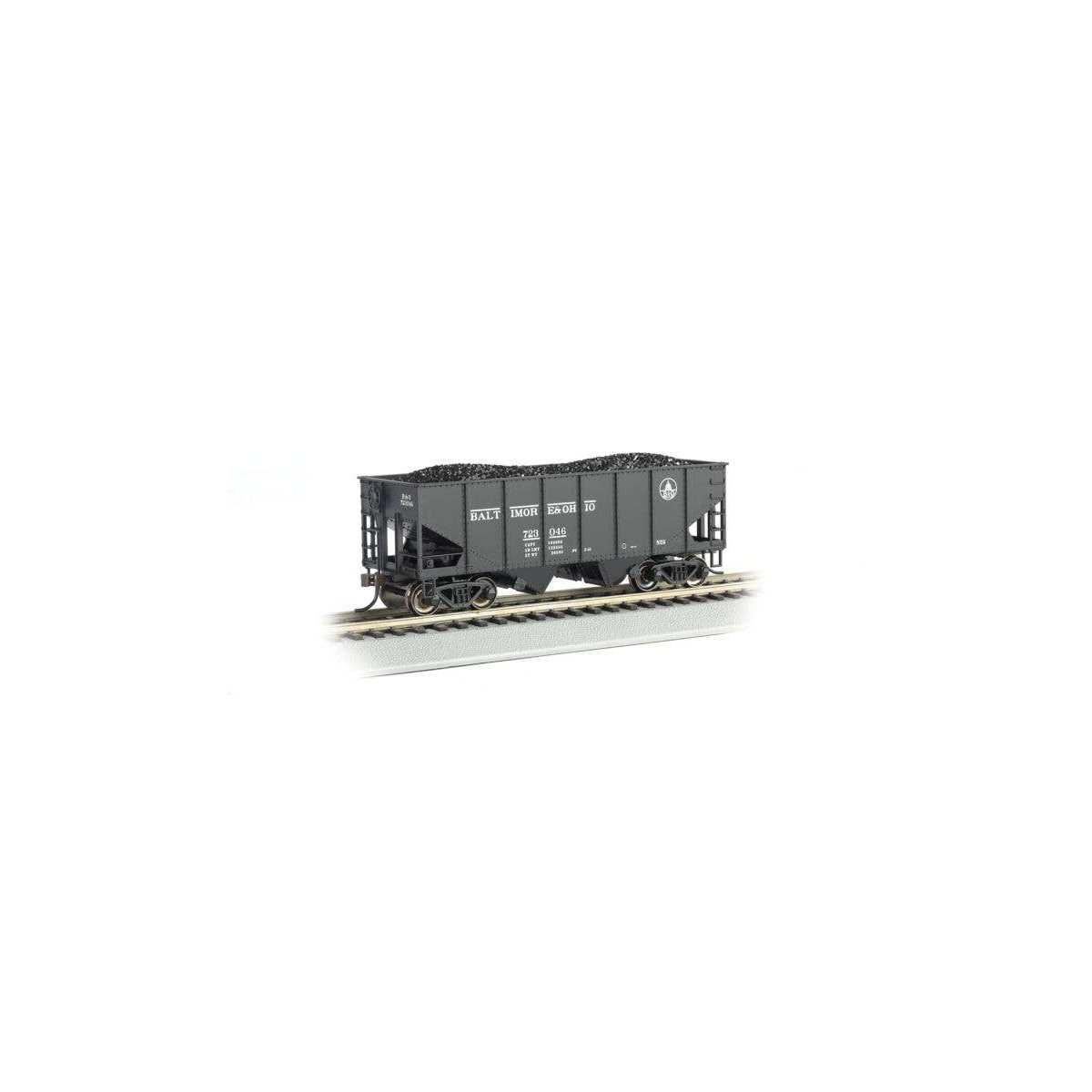 USRA 55-Ton Outside-Braced Hopper w/Load - Ready to Run - Silver Series(R) -- Baltimore & Oh, HO, Bachmann Industries 19509