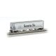 Canadian Cylindrical 4-Bay Grain Hopper - Ready to Run - Silver Series(R) -- Atchison, Topeka, N, Bachmann Industries 19152