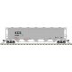 Trinity PD5000 Covered Hopper - Ready to Run -- Kansas City Southern 6007 (gray, blac, N, Atlas Model Railroad Co. 50005681