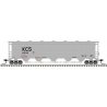 Trinity PD5000 Covered Hopper - Ready to Run -- Kansas City Southern 6007 (gray, blac, N, Atlas Model Railroad Co. 50005681