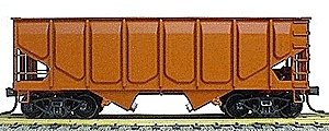 55-Ton Panel-Side 2-Bay Hopper - Kit -- Undecorated, HO, Accurail Inc 2800
