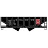 55-Ton Panel-Side 2-Bay Hopper - Kit -- Reading 20094 Black, HO, Accurail Inc 2821