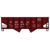 USRA 55-Ton 2-Bay Hopper - Kit -- Pittsburgh, McKeesport & Youghiogheny 60285 (Boxcar Red, NYC Lines, HO, Accurail Inc 2435