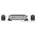 AutoFlood III Rapid Discharge Coal Hopper - Ready to Run -- BNSF Railway (silver, Boxcar Red, HO, Rapido Trains Inc 169044A