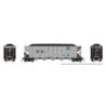 AutoFlood III Rapid Discharge Coal Hopper - Ready to Run -- BNSF Railway (silver, Boxcar Red, HO, Rapido Trains Inc 169044A