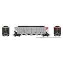 AutoFlood III Rapid Discharge Coal Hopper w/Load - Ready to Run -- GATX Capital GACX (silver, HO, Rapido Trains Inc 169051A