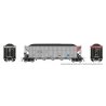 AutoFlood III Rapid Discharge Coal Hopper w/Load - Ready to Run -- GATX Capital GACX (silver, HO, Rapido Trains Inc 169051A