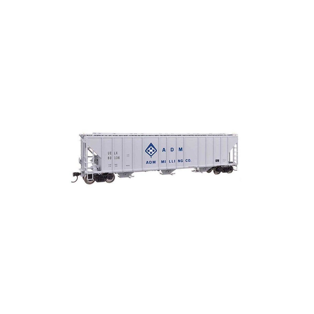 55′ Evans 4780 Covered Hopper - Ready To Run -- ADM-Milling UELX 60136, HO, WalthersProto 106170