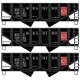 55-Ton Panel-Side 2-Bay Hopper 3-Pack - Kit -- Reading 73507, 73569, 73584 (black, red, Anthracite D, HO, Accurail Inc 2881