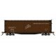 USRA 40′ Double-Sheathed Wood Boxcar 4 Pack - Ready to Run -- Minneapolis & St Louis (Boxcar Red, black, Peoria Gateway Slogan