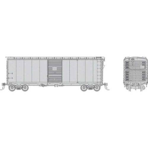 1937 AAR 40′ Boxcar w/Round Corner 6-Pack - Ready to Run -- Undecorated, HO, Rapido Trains Inc 181099