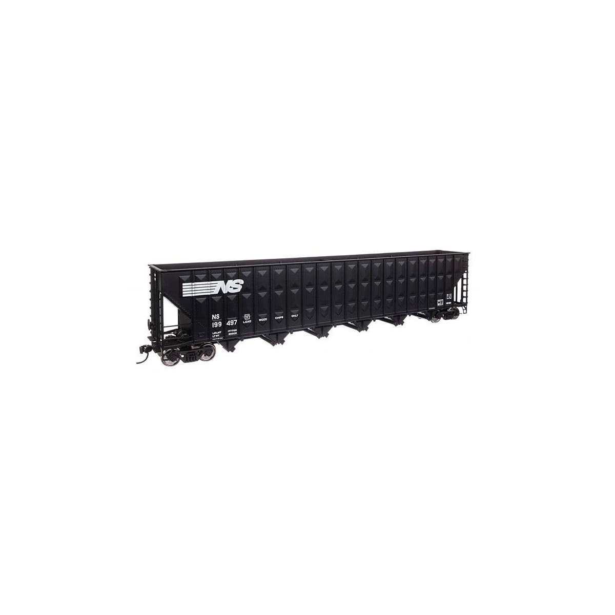 73′ Greenville 7,000 Cubic Foot Wood Chip Hopper - Ready to Run -- Norfolk Southern 199497, HO, WalthersMainline 56360