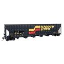 73′ Greenville 7,000 Cubic Foot Wood Chip Hopper - Ready to Run -- CSX 433545 (Patched Seaboard, HO, WalthersMainline 56374