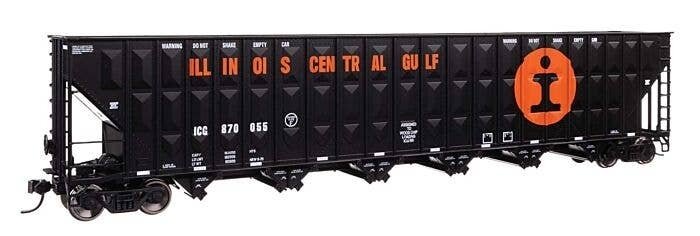 73′ Greenville 7,000 Cubic Foot Wood Chip Hopper - Ready to Run -- Illinois Central Gulf 870055, HO, WalthersMainline 56381