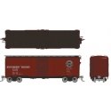 1937 AAR 40′ Boxcar w/Square Corner - Ready to Run -- Southern Pacific (Boxcar Red, black, Lines Logo), HO, Rapido Trains Inc 