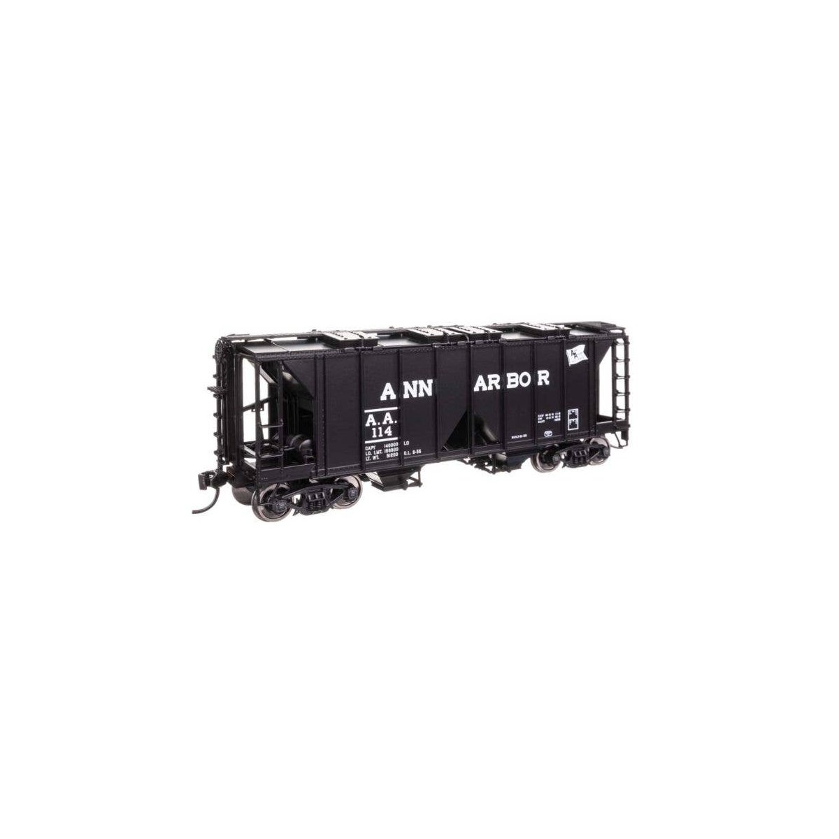 ACF 1958 Cu Ft Covered Hopper - Ready to Run -- Ann Arbor 114, HO, WalthersMainline 49703