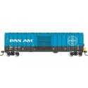 ACF 50`6` Outside-Braced Boxcar - Flashing Rear End Device - Ready to Run -- Pan Am Railways 31993 (blue, white), HO, Bachmann I