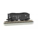 USRA 55-Ton 2-Bay Open Hopper w/Load - Ready to Run - Silver Series(R) -- Baltimore & Ohio 72, N, Bachmann Industries 19556