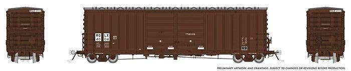 Pacific Car & Foundry B-70-75 Boxcar - Ready to Run -- Railroad of Lies ROLX 4004 (Boxcar Red, white), HO, Rapido Trains Inc 170