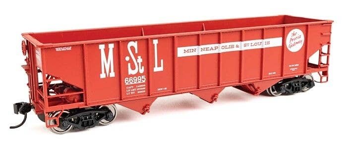70-Ton AAR 3-Bay Open Hopper - Ready to Run -- Minneapolis & St. Louis 66995, HO, WalthersMainline 56716