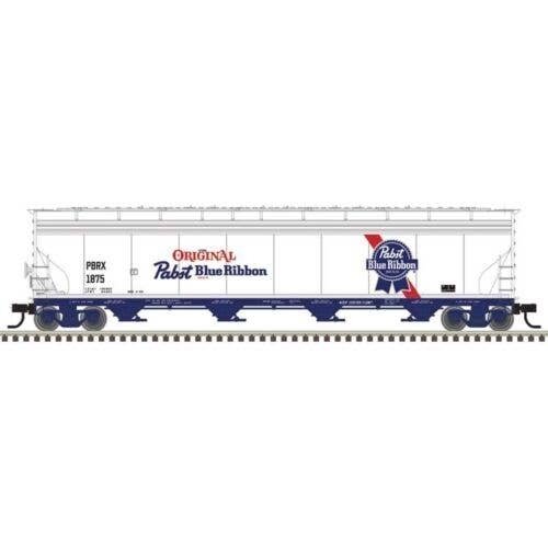 ACF 5748 4-Bay Covered Hopper - Ready to Run - Master(R) -- Pabst Blue Ribbon 1881 (s, N, Atlas Model Railroad Co. 50006992