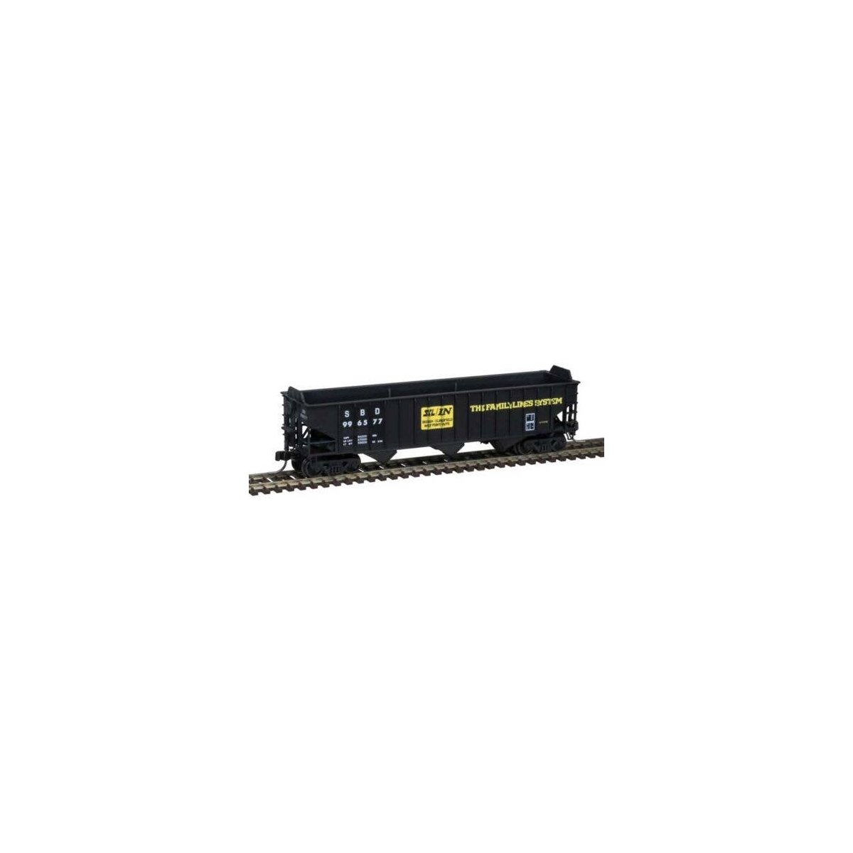 Pullman-Standard PS-2750 3-Bay Hopper - Ready to Run - Master(R) -- Seaboard System 9, N, Atlas Model Railroad Co. 50007010