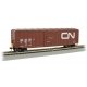 ACF 50`6` Outside-Braced Boxcar - Flashing Rear End Device - Ready to Run -- Canadian National CNA 419086 (Boxcar Red, Large Noo