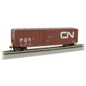 ACF 50`6` Outside-Braced Boxcar - Flashing Rear End Device - Ready to Run -- Canadian National CNA 419086 (Boxcar Red, Large Noo