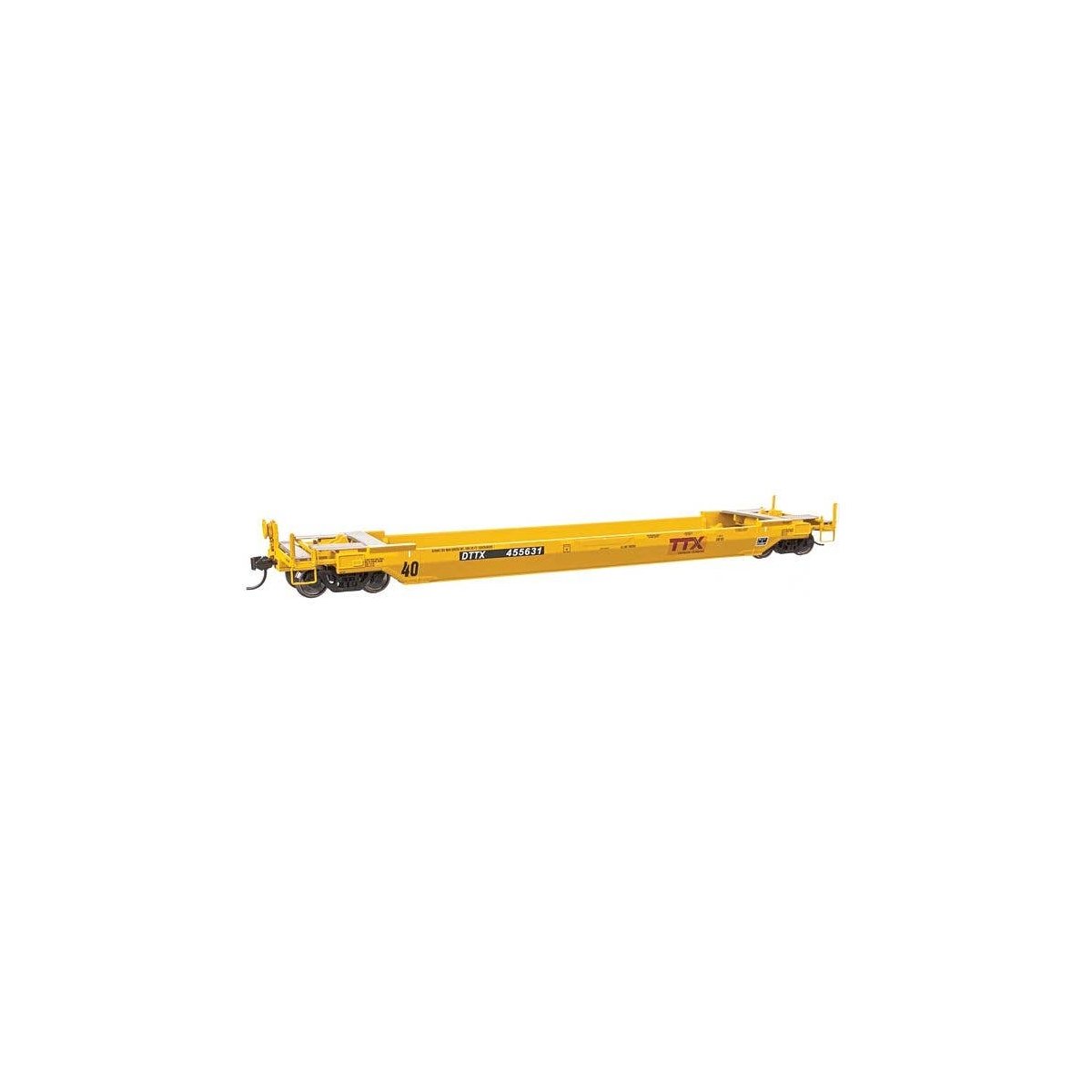 Gunderson Rebuilt All-Purpose 40′ Well Car - Ready-To-Run -- DTTX (Patched) 455631, HO, WalthersProto 109150