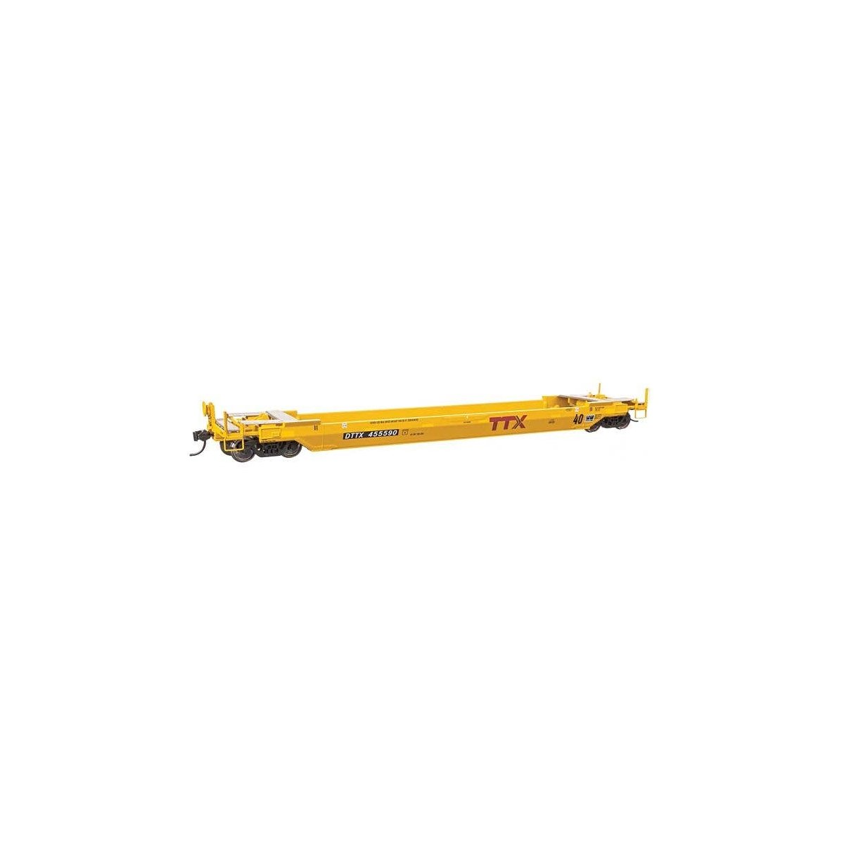 Gunderson Rebuilt All-Purpose 40′ Well Car - Ready-To-Run -- DTTX 455590, HO, WalthersProto 109138