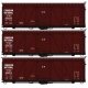 Fowler 36′ Wood Boxcar 3-Pack - Kit -- Canadian National 426539, 426780, 426917 (Boxcar Red), HO, Accurail Inc 8154