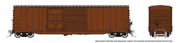 NSC 5304 Plug & Sliding Door Boxcar - Ready to Run -- Painted, Unlettered (Boxcar Red), HO, Rapido Trains Inc 173099