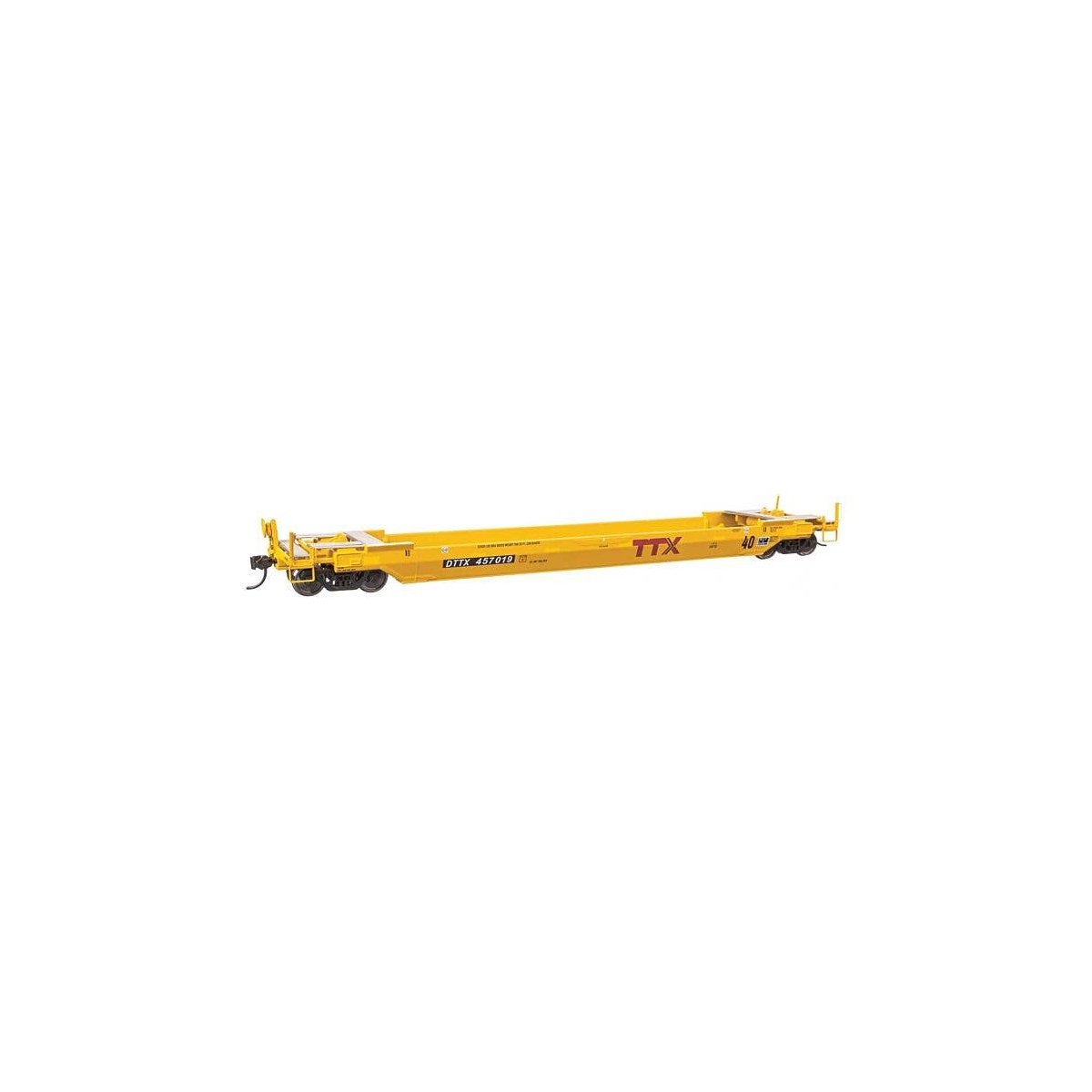 Gunderson Rebuilt All-Purpose 40′ Well Car - Ready-To-Run -- DTTX 457019, HO, WalthersProto 109141