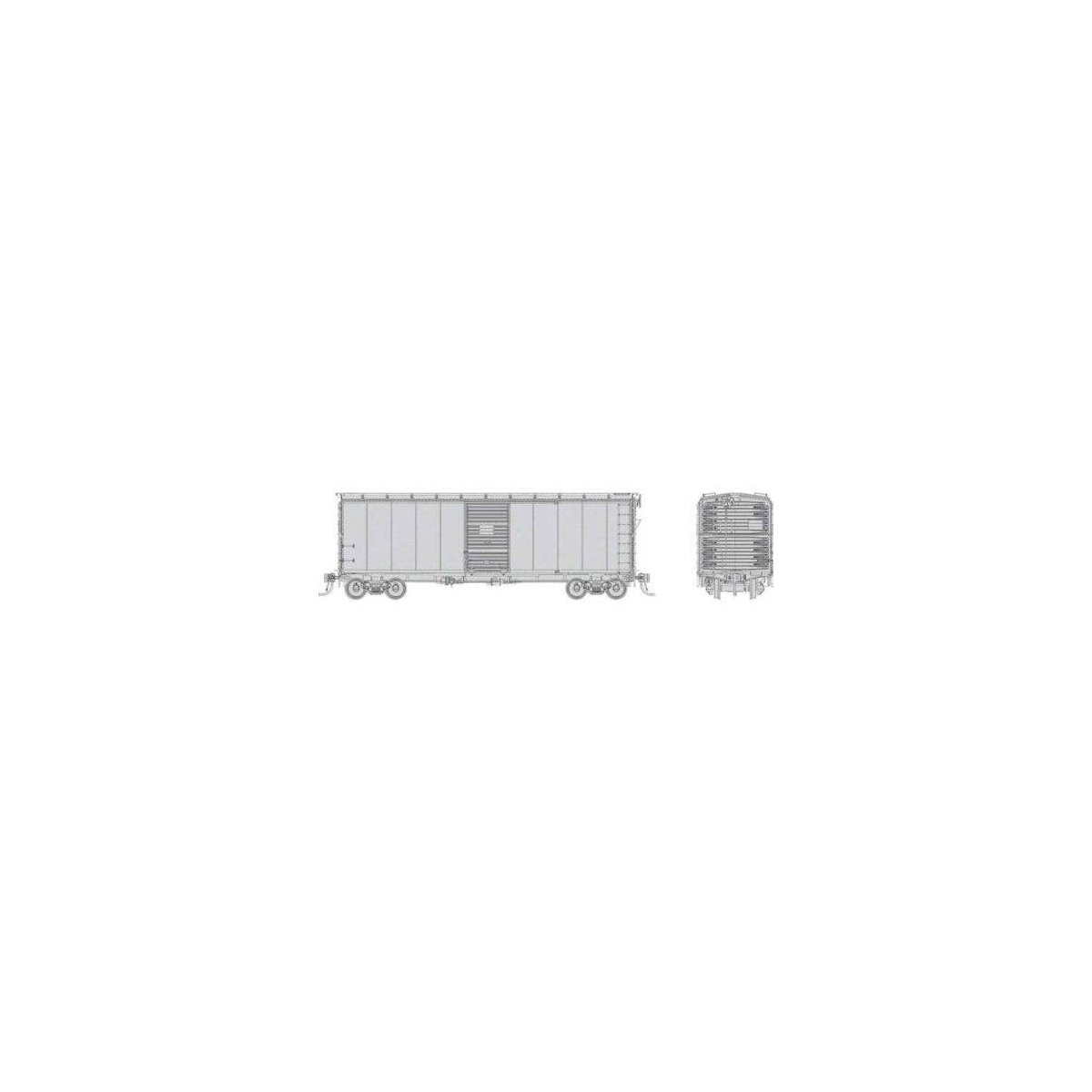 1937 AAR 40′ Boxcar CP Version 6-Pack - Ready to Run -- Undecorated, HO, Rapido Trains Inc 183099