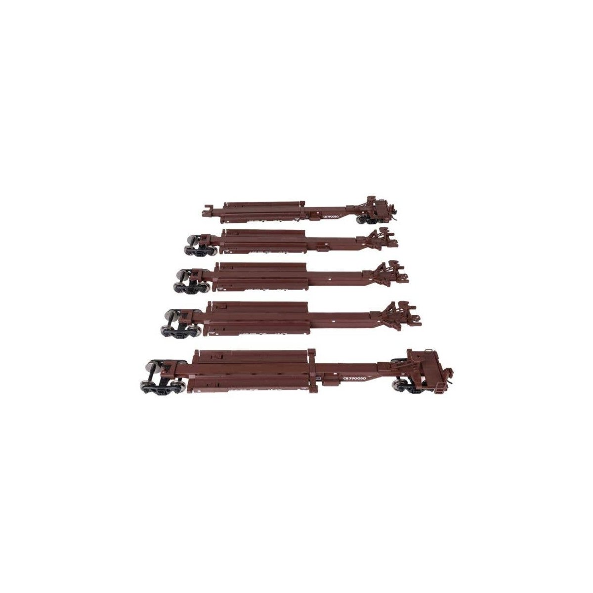 263` Five-Unit All-Purpose 48` Spine Car - Ready to Run -- Conrail 790050, HO, WalthersMainline 5265