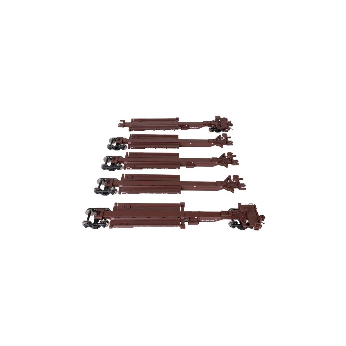 263` Five-Unit All-Purpose 48` Spine Car - Ready to Run -- Conrail 790070, HO, WalthersMainline 5266
