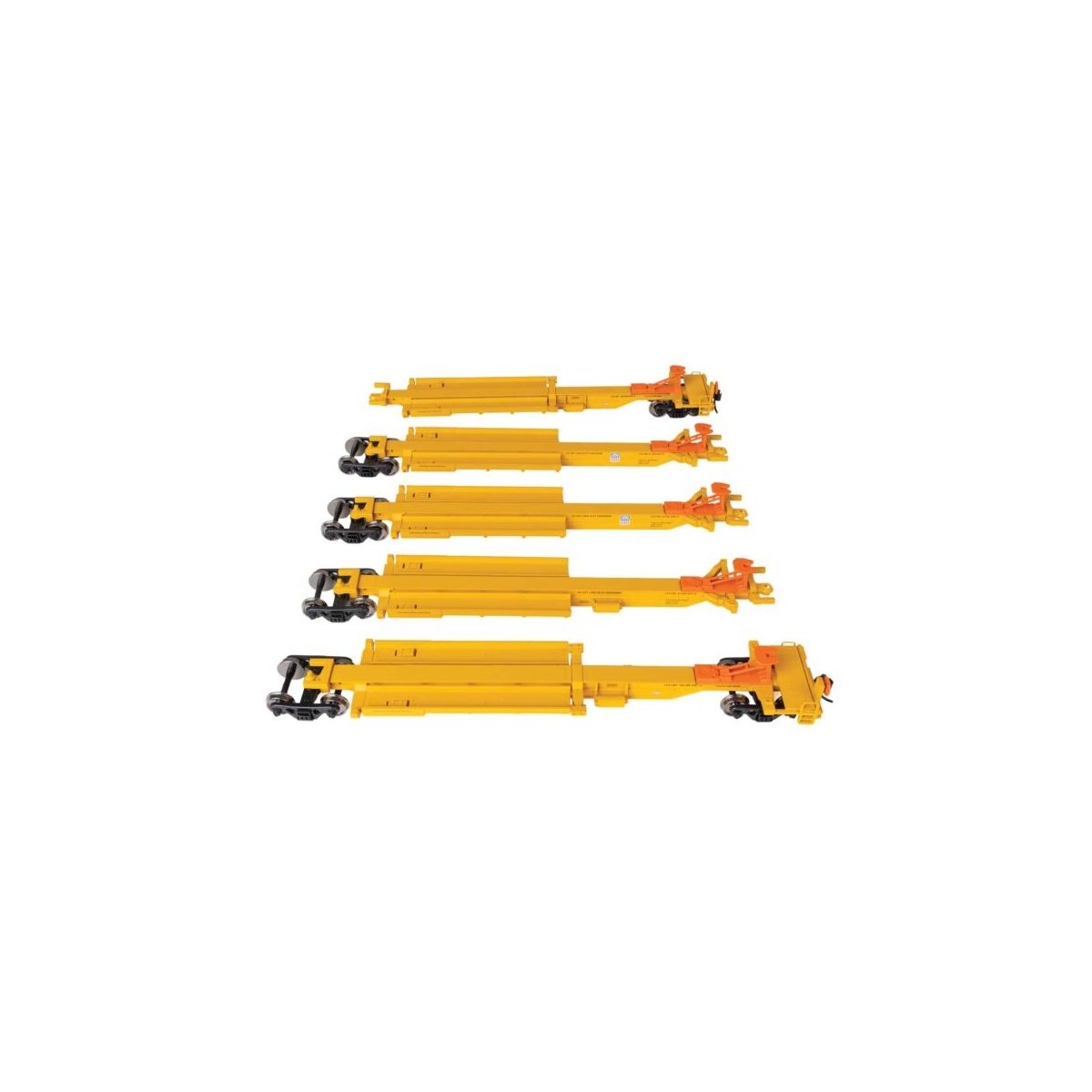 263` Five-Unit All-Purpose 48` Spine Car - Ready to Run -- Union Pacific 252500, HO, WalthersMainline 5269