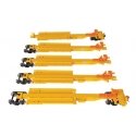 263` Five-Unit All-Purpose 48` Spine Car - Ready to Run -- Union Pacific 252500, HO, WalthersMainline 5269