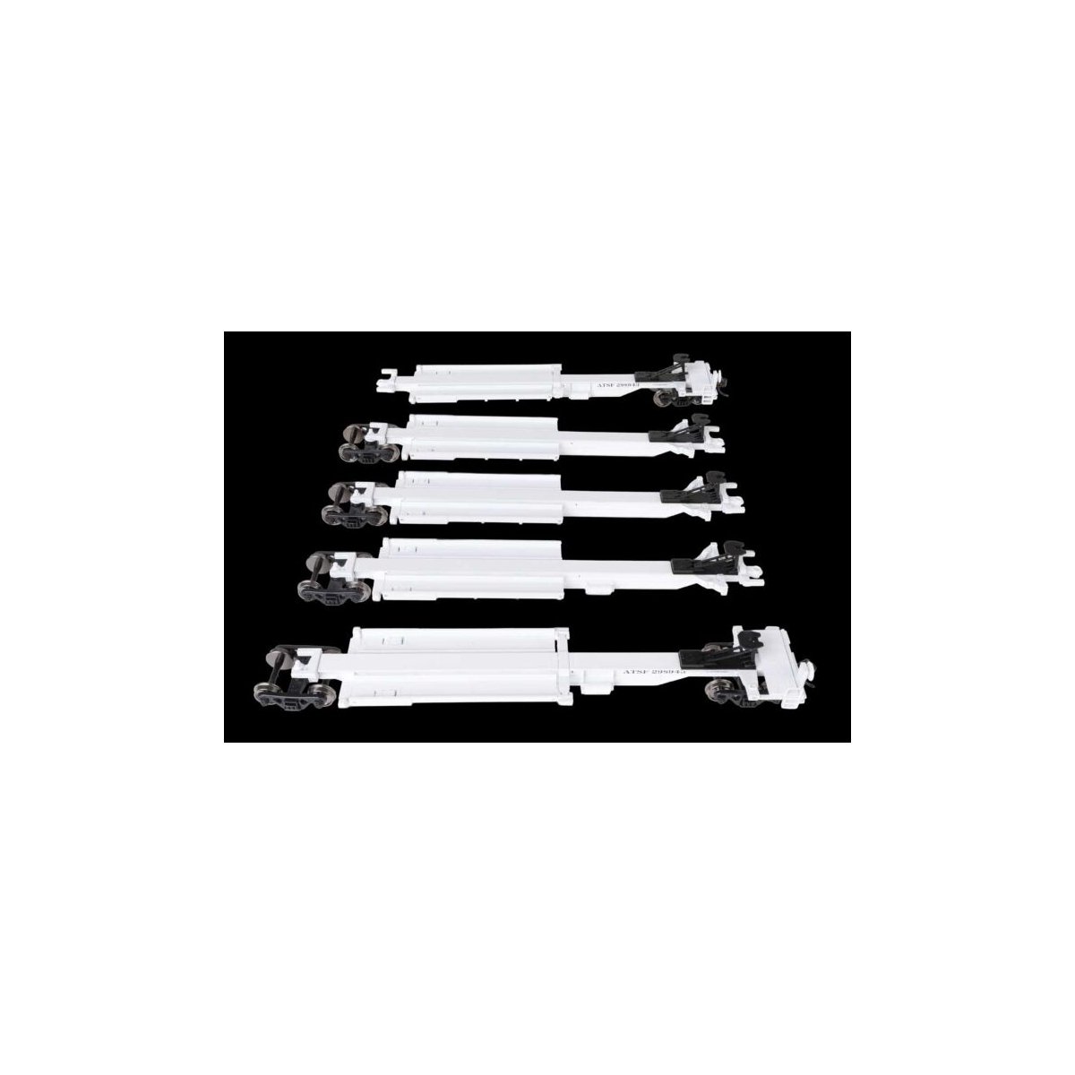 263` Five-Unit All-Purpose 48` Spine Car - Ready to Run -- Santa Fe 298943, HO, WalthersMainline 5261