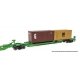263` Five-Unit All-Purpose 48` Spine Car - Ready to Run -- Burlington Northern 637501, HO, WalthersMainline 5263