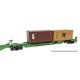 263` Five-Unit All-Purpose 48` Spine Car - Ready to Run -- Burlington Northern 637502, HO, WalthersMainline 5264
