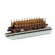 ACF 40′ Log Car -- 1906-1935 Version, N, Bachmann Industries 18351