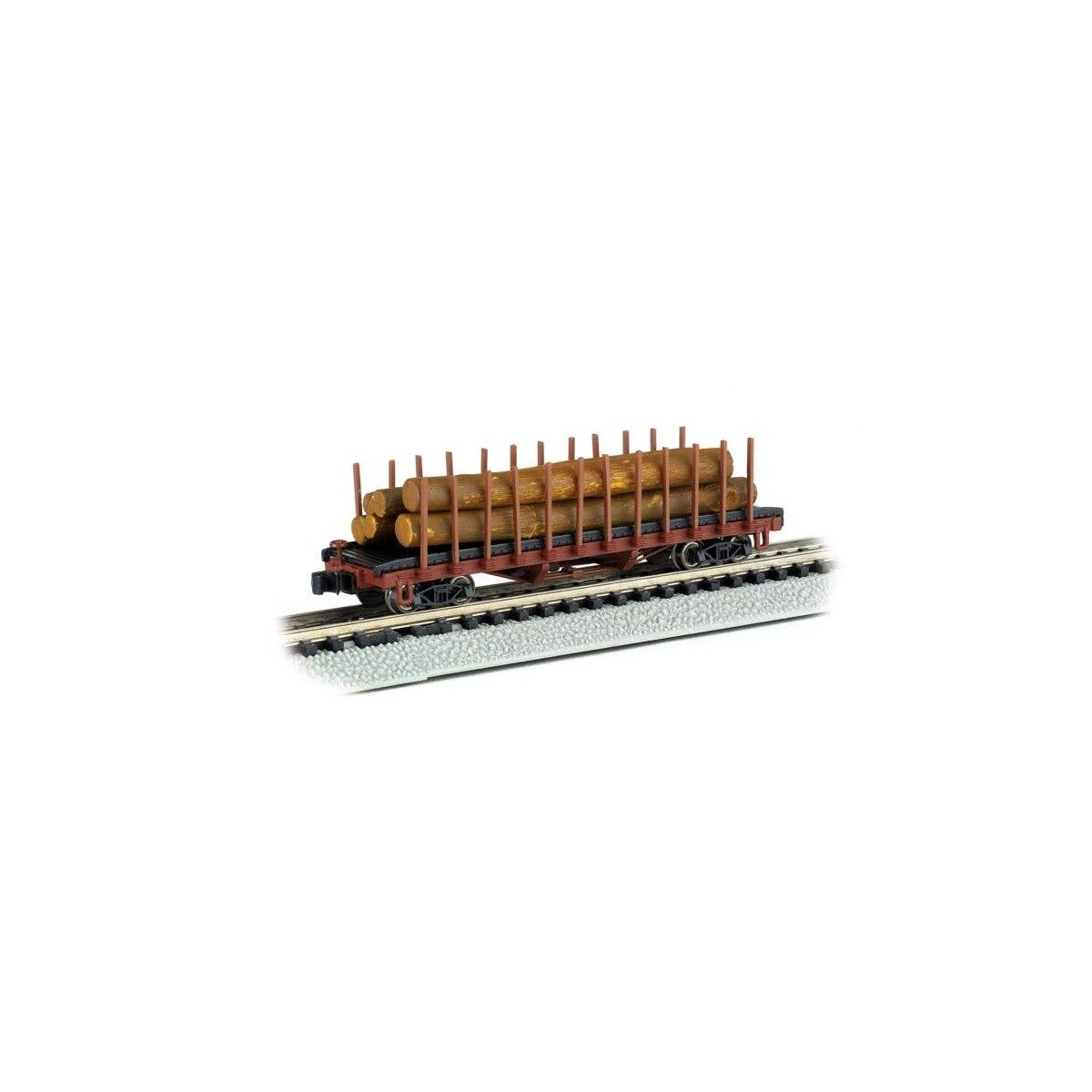 ACF 40′ Log Car -- 1906-1935 Version, N, Bachmann Industries 18351