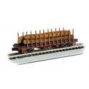 ACF 40′ Log Car -- 1906-1935 Version, N, Bachmann Industries 18351