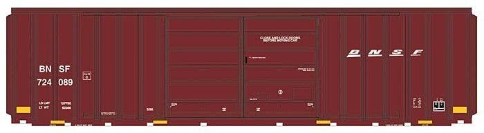 FMC 5283 Cubic Foot Double-Door Boxcar - Ready to Run -- BNSF Railway (Boxcar Red, Small Wedge Logo), HO, Intermountain Railway 