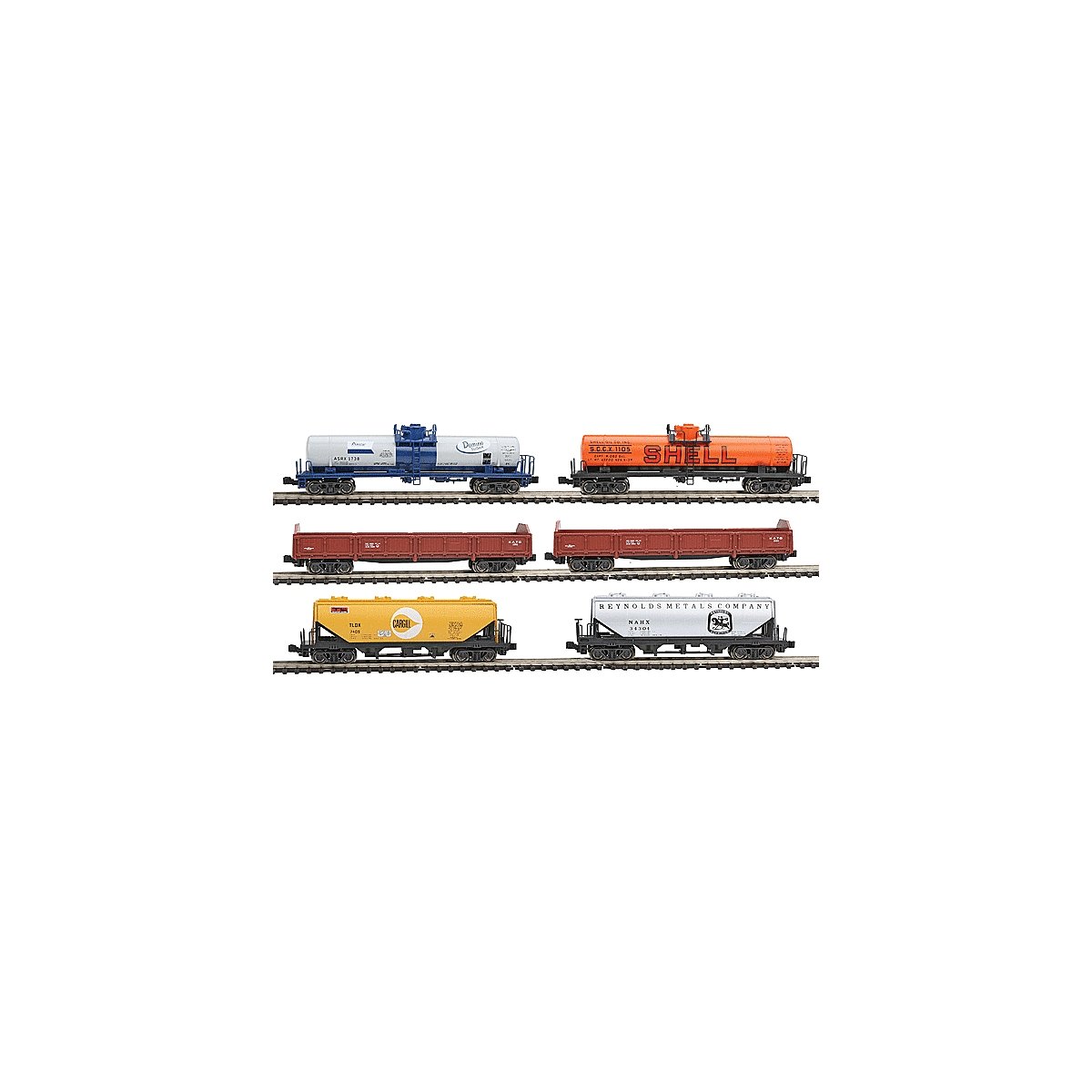 Mixed Freight 6-Car Set - Ready to Run, N, Kato USA Inc 1066275