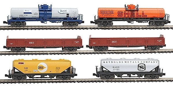 Mixed Freight 6-Car Set - Ready to Run, N, Kato USA Inc 1066275