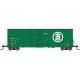 Gunderson 50′ Hi-Cube Double-Plug-Door Boxcar Modern Ends - Ready to Run -- Minnesota, Dakota & Western 1727 (green, white), H